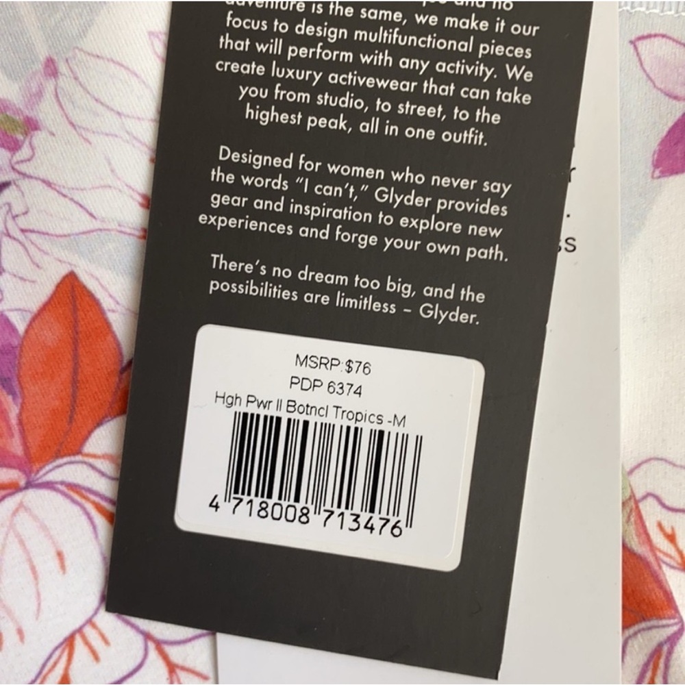 NWT Glyder HIGH POWER LEGGING Floral Medium - Picture 6 of 6